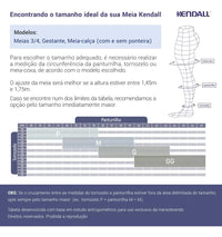 Meia Calça Kendall Alta Compressão Sem Ponteira 1891