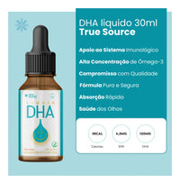 Dha Vegano Líquido True Source 120mg Ômega 3 Ácidos Graxos