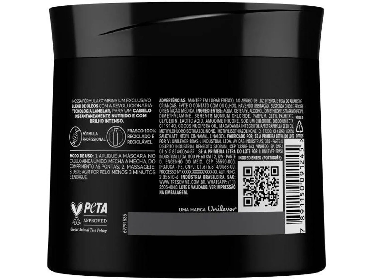 TRESemmé Máscara Brilho Lamelar e Blende de Óleos (400g)