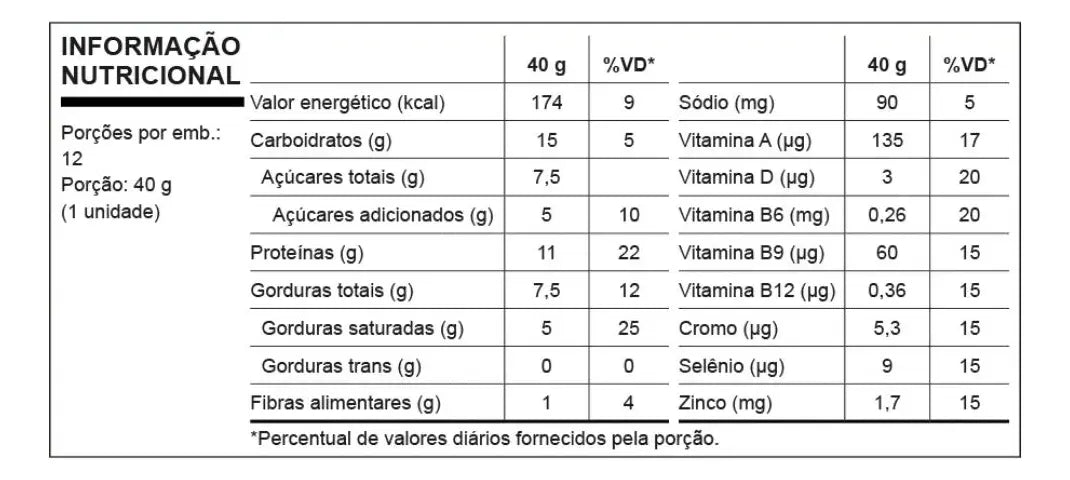 Barra de Proteína Grego Bar Havanna Nutrata 40g 12 unidades