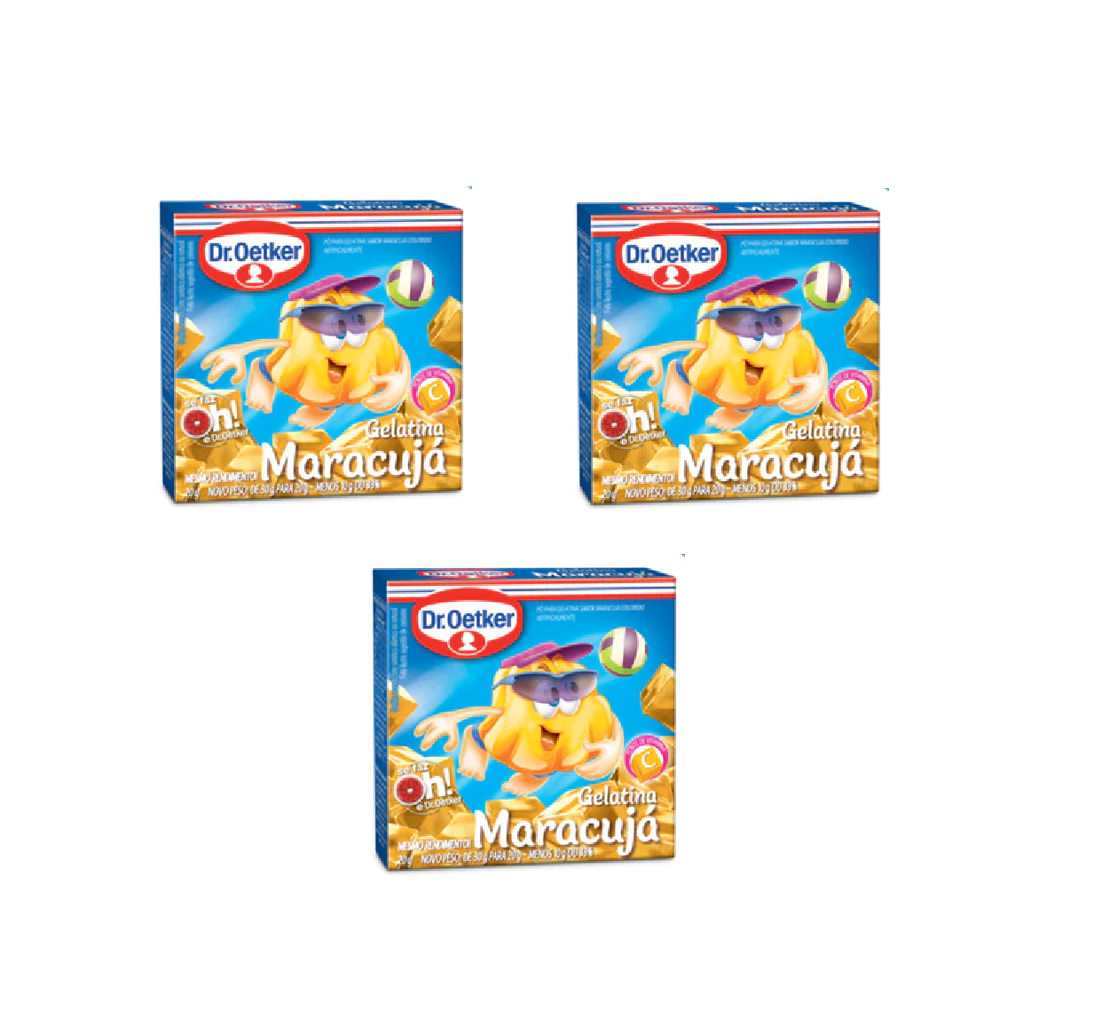 Dr. Oetker Gelatina: Maracujá (3x20g)