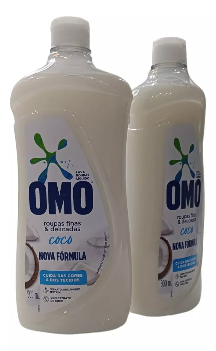 Omo Sabão Líquido de Coco para Roupas Finas e Delicadas (900ml)