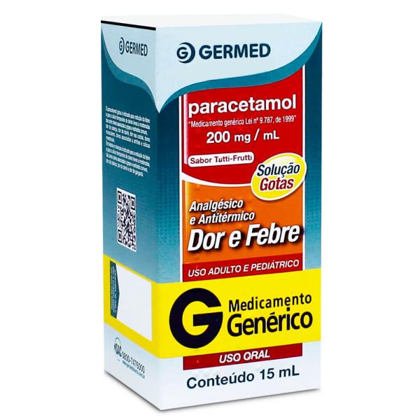 Paracetamol Líquido Germed 200mg/ml Solução Oral (15ml)