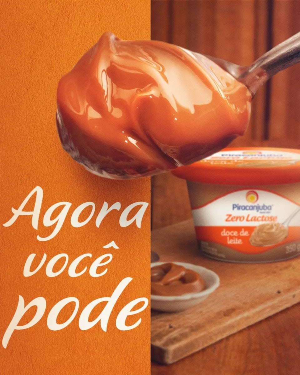 Piracanjuba Doce de Leite Zero Lactose (350g)