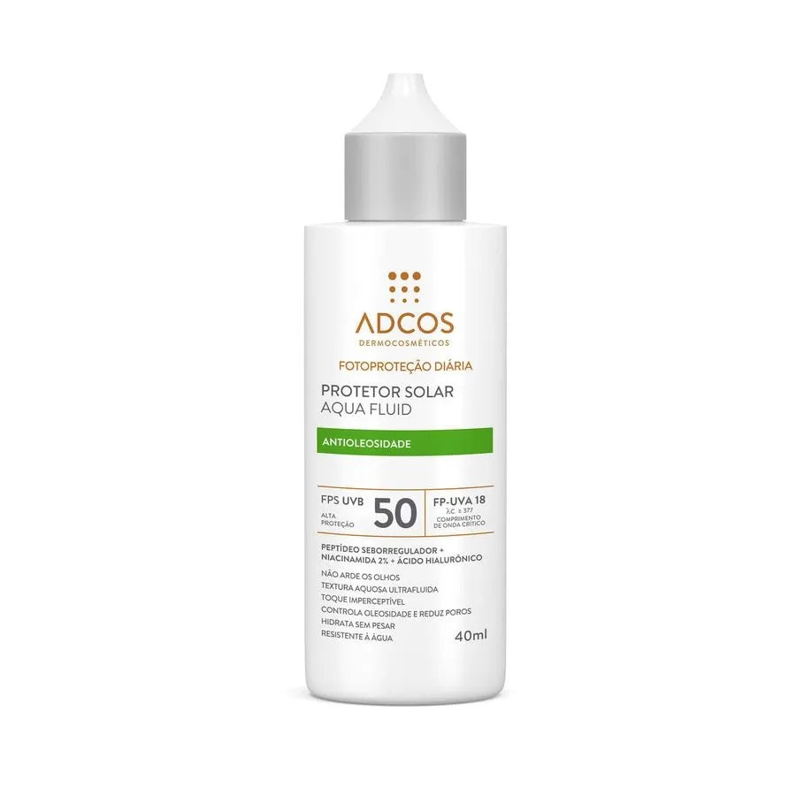 Protetor Solar Aqua Fluid FPS 50 - Unidade (40ml) - Cores: