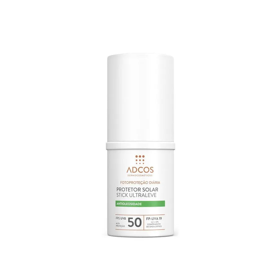 Adcos Protetor Solar Stick Ultraleve FPS 50 - Unidade (15g) - Cores: