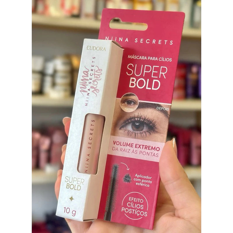 Niina Secrets Mascara para Cílios Super Bold - Rimel 10g Eudora