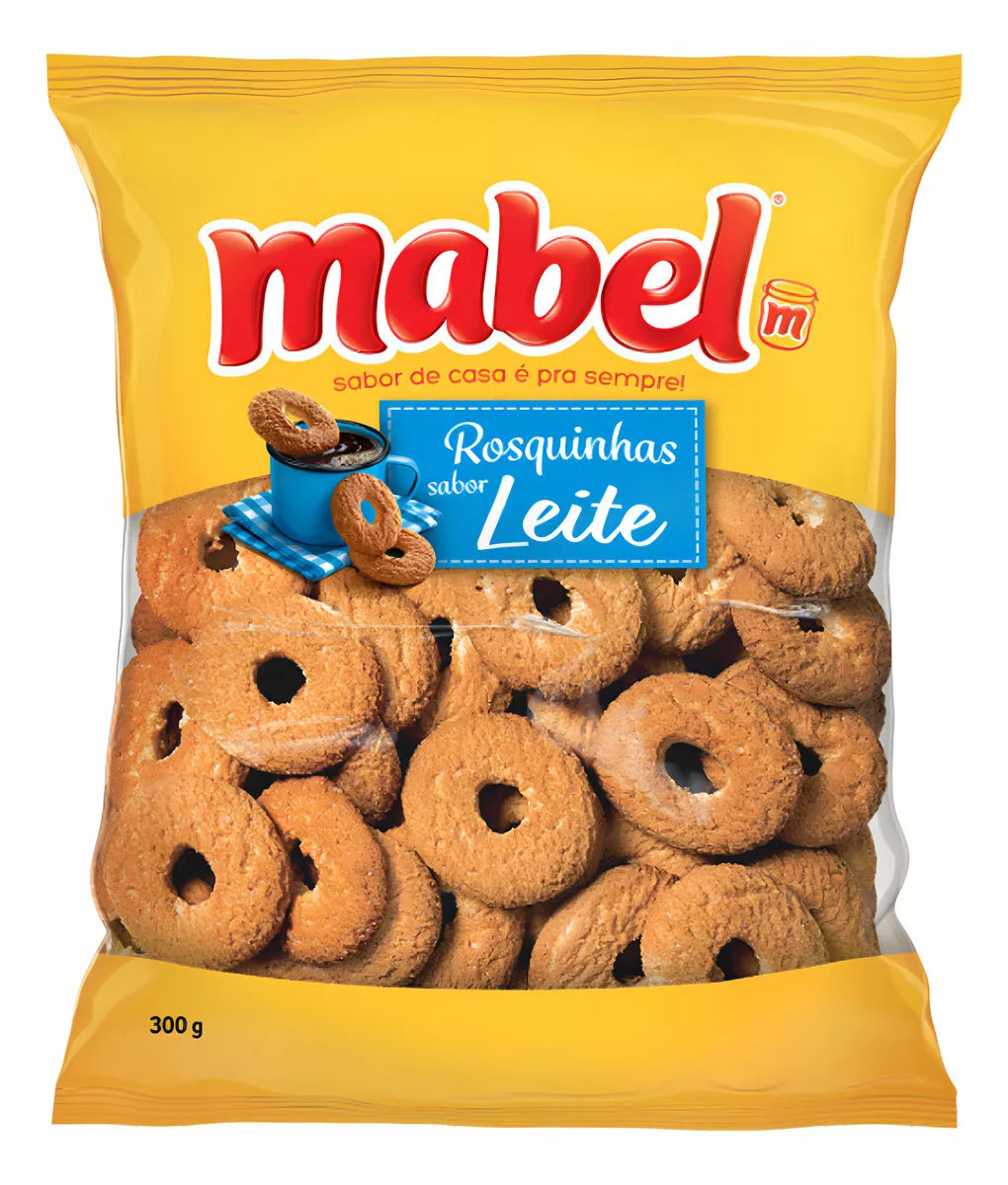 Mabel Biscoito Rosquinha Leite (300g). Oferta! 20% Off [Val.: 31/07/26]