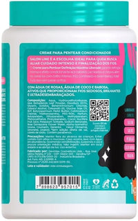 Salon Line Creme Para Pentear: Definição Máxima Liberada (1Kg)