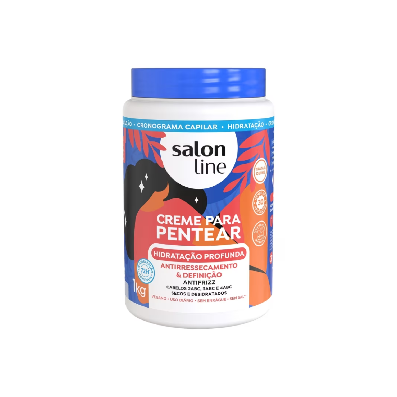 Salon Line Creme Para Pentear: Hidratação Profunda (1Kg)