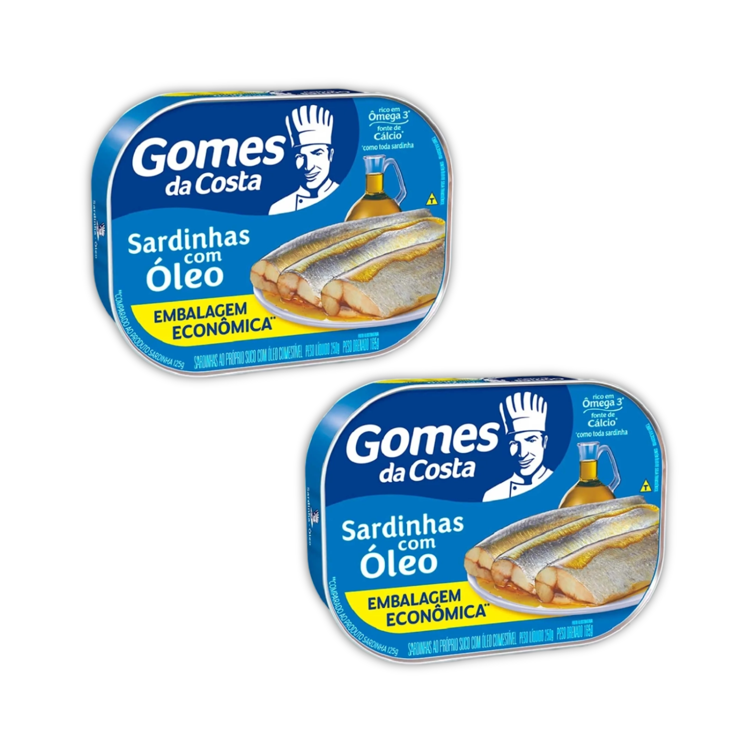 Sardinha Gomes da Costa Óleo Lata (2x250g)