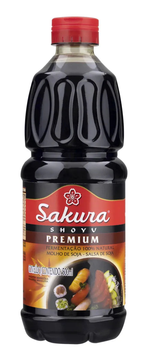 Molho De Soja Premium Sakura Shoyu 500ml