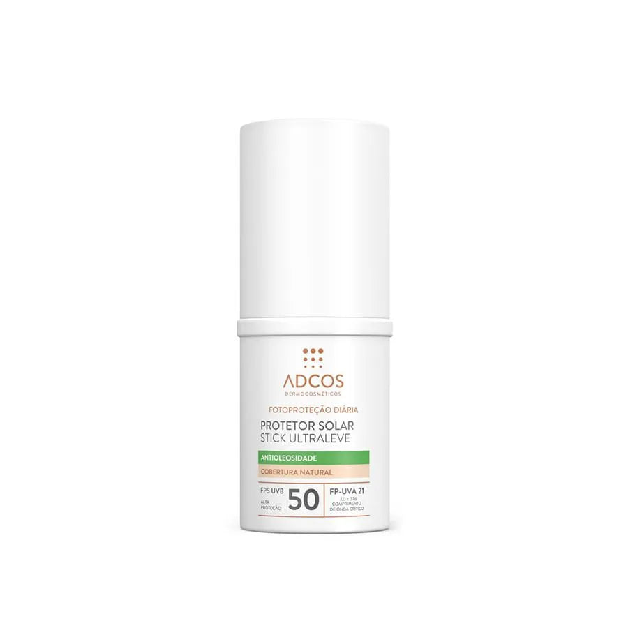 Adcos Protetor Solar Stick Ultraleve FPS 50 - Unidade (15g) - Cores: