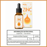 Liquid Zinc For Kids - 30ml Morango - True Source