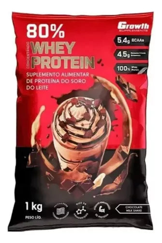 Growth Whey Protein Concentrado (1Kg) - Sabores: