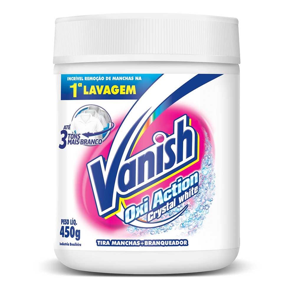 Vanish Tira Manchas em Pó Crystal White Oxi Action para Roupas Brancas (450g)
