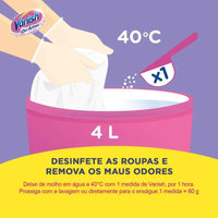 Vanish Tira Manchas em Pó Crystal White Oxi Action para Roupas Brancas (450g)