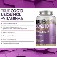 True COQ10 Ubiquinol True Source 60 Cápsulas (30g)