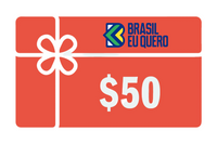 Brasil Eu Quero! Gift Card para um presente