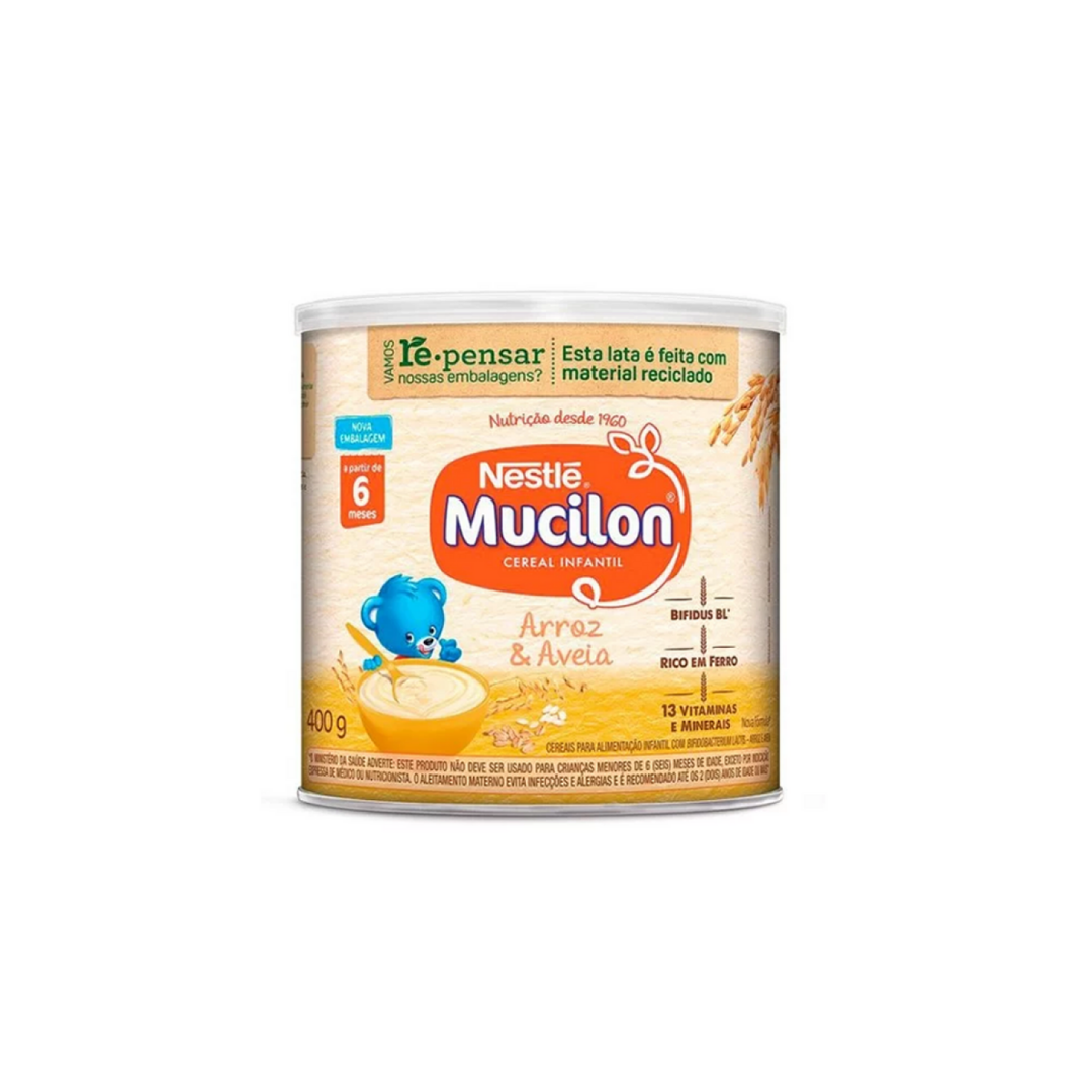 Nestlé Mucilon® Cereal Infantil Arroz & Aveia (400g)