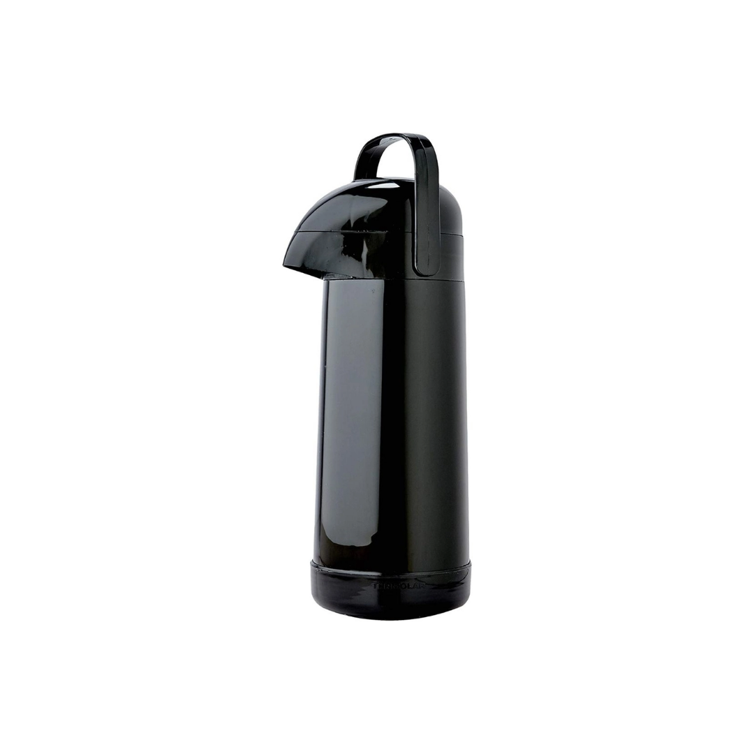 Garrafa Térmica Preta Magic Pump Termolar (1L)