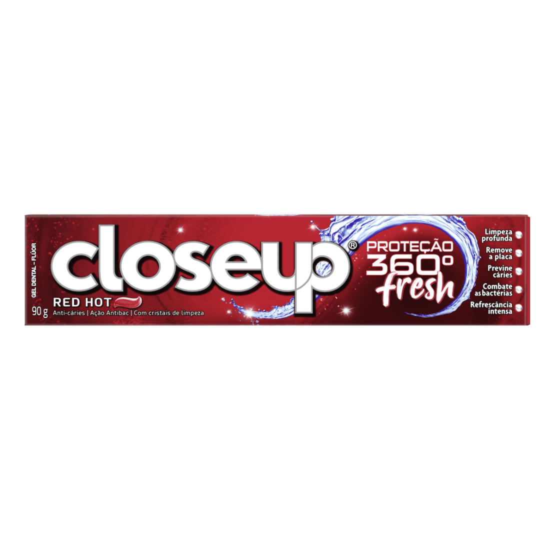 Closeup Proteção 360° Fresh Red Hot (90g)