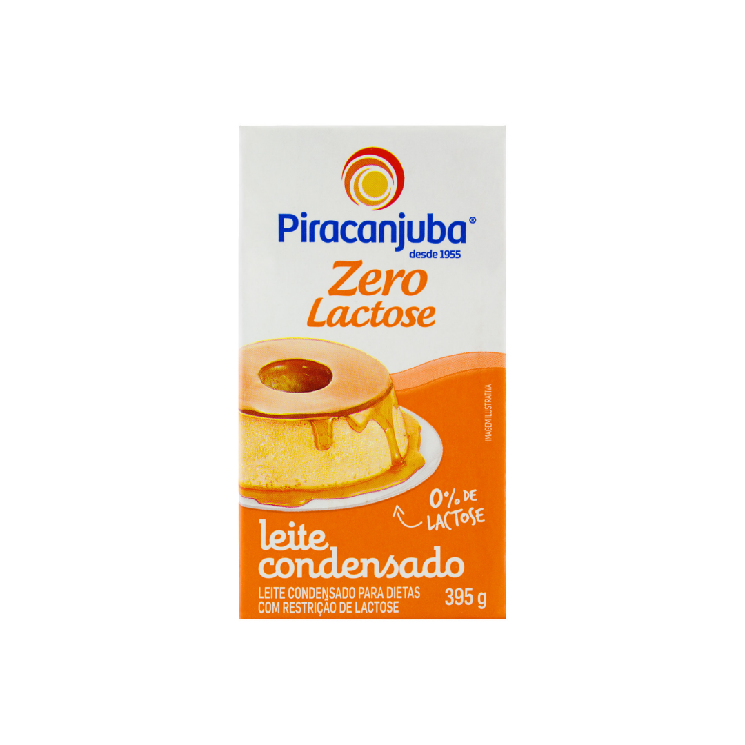 Piracanjuba Leite Condensado Zero Lactose (395g).