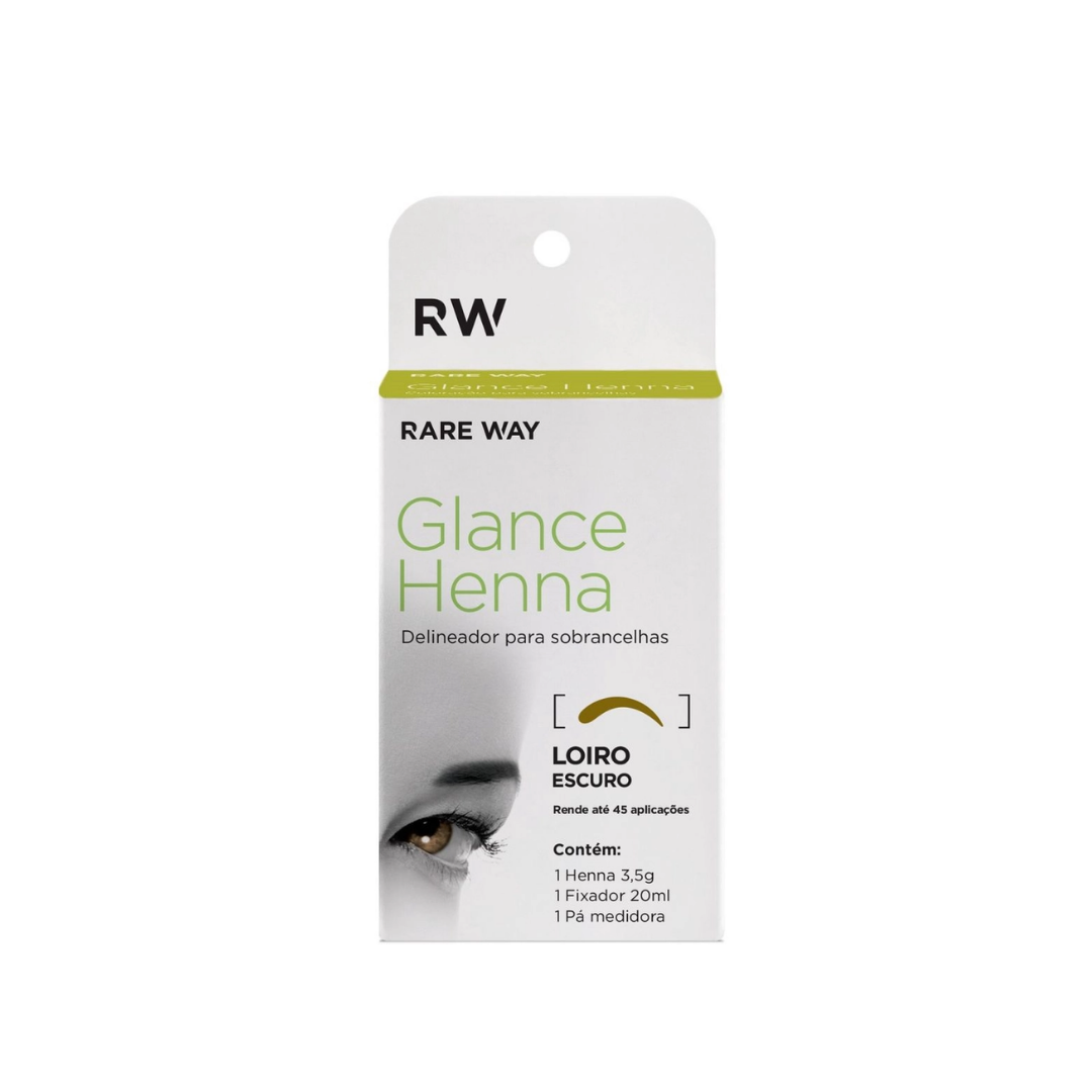 Rare Way Glance Henna Delineador para Sobrancelhas: Loiro Escuro (3,5g)