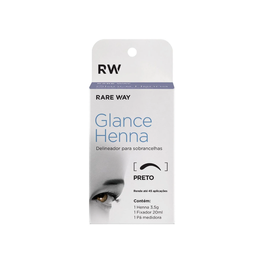 Rare Way Glance Henna Delineador para Sobrancelhas: Preto (3,5g)